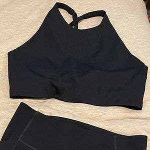 Girlfriend Collective black topanga bra large